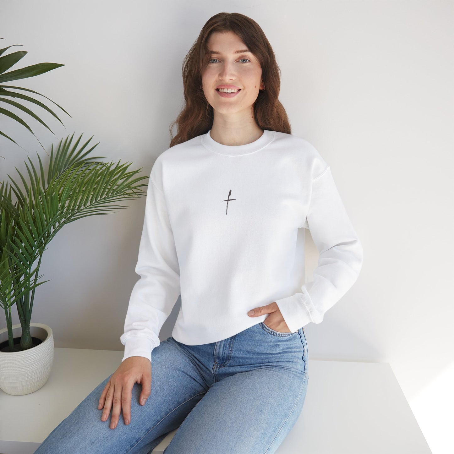 Rest In Jesus Heavy Blend™ Crewneck Sweatshirt